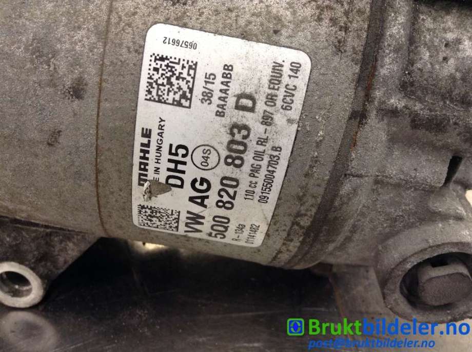 Aircondition kompressor til Škoda Octavia 2013-2016 (Type III, Fase 1) (SKODA|5Q0 820 803 D|)