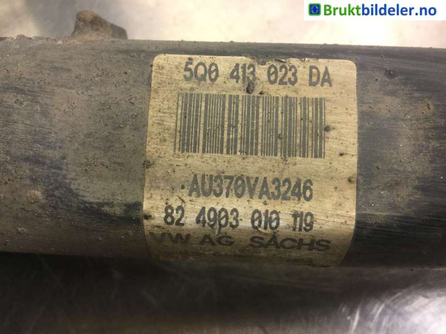 Fjærbein høyre foran til Audi A3 2012-2016 (Type III, Fase 1) (AUDI|5Q0 413 023 DA|82 4903 010 119|)