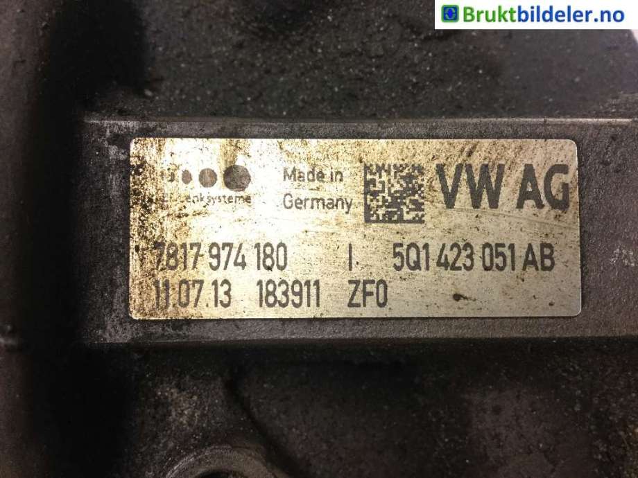 Tannstang elektrisk til Audi A3 2012-2016 (Type III, Fase 1)  (AUDI|5Q1 423 051 AB|7805 501 673|5Q0 909 144 L)