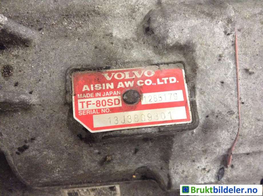 Girkasse automat til Volvo V70 2014-2016 (Type III, Fase 2)  (VOLVO|1285179|TF-80SD|13J3809301)