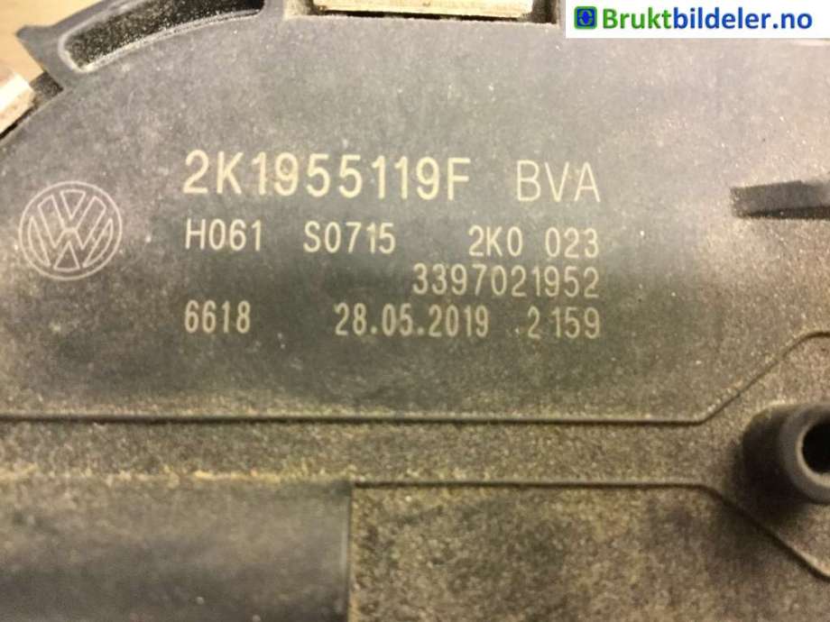 Viskermotor frontrute til VW Caddy 2015-2020 (Type III, Fase 3)  (VOLKSWAGEN|2K1 955 119 F|1 397 220 709|)