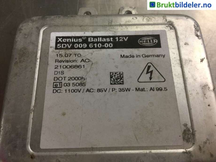 Styreenhet xenon/ballast til Nissan Qashqai 2010-2014 (Type I, Fase 2) (NISSAN||5DV 009 610-00)