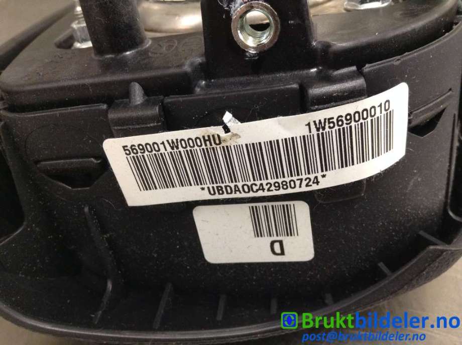 Airbag rattpute til Kia Rio 2011-2017 Type III  (KIA|56900-1W000|TA12075479811|)