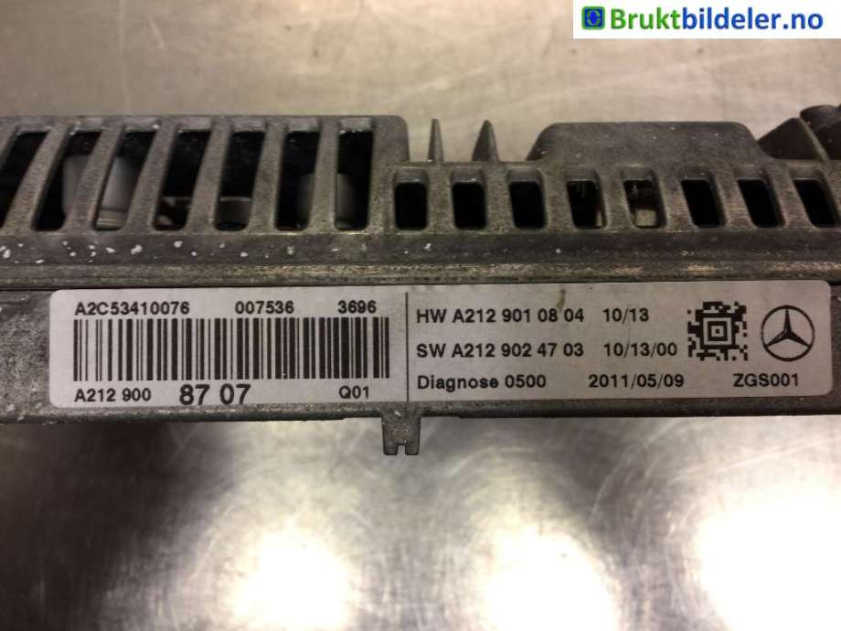 Instrument kjørecomputer til Mercedes E-Klasse 2009-2013 (Fase 1) (W212) (W212) (MERCEDES|A 212 900 87 07|A2C53410076|)