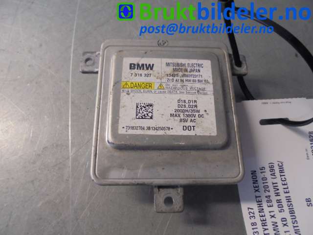 Styreenhet xenon/ballast til BMW X1, 2009-2015 (E84) (E84) (BMW|7 318 327)
