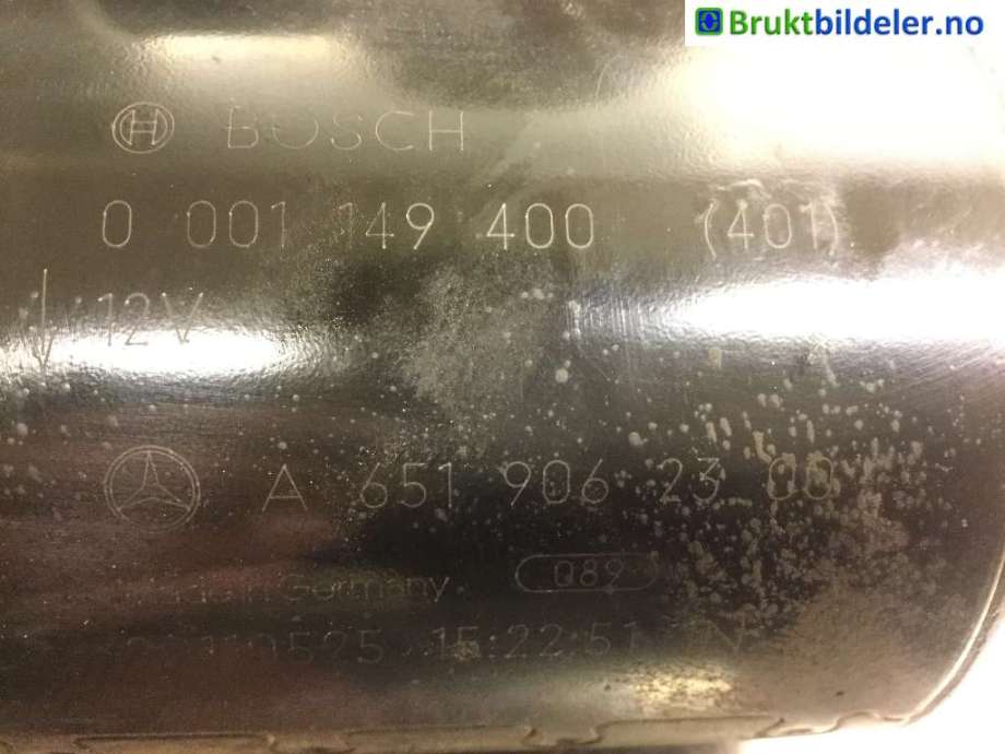 Starter diesel til Mercedes E-Klasse 2009-2013 (Fase 1) (W212) (W212) (MERCEDES|A 651 906 23 00|0 001 149 400|)