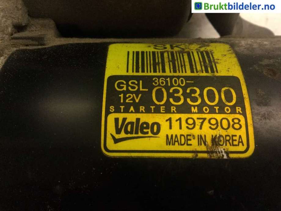 Starter til Kia Rio 2011-2017 Type III  (KIA|36100-03300|1197908|)