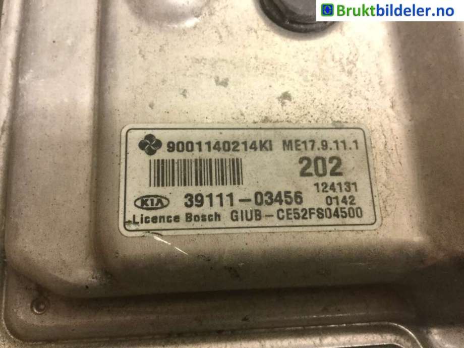 Styreenhet motor til Kia Rio 2011-2017 Type III  (KIA|39111-03456|9001140214KI|GIUB-CE52FS04500)