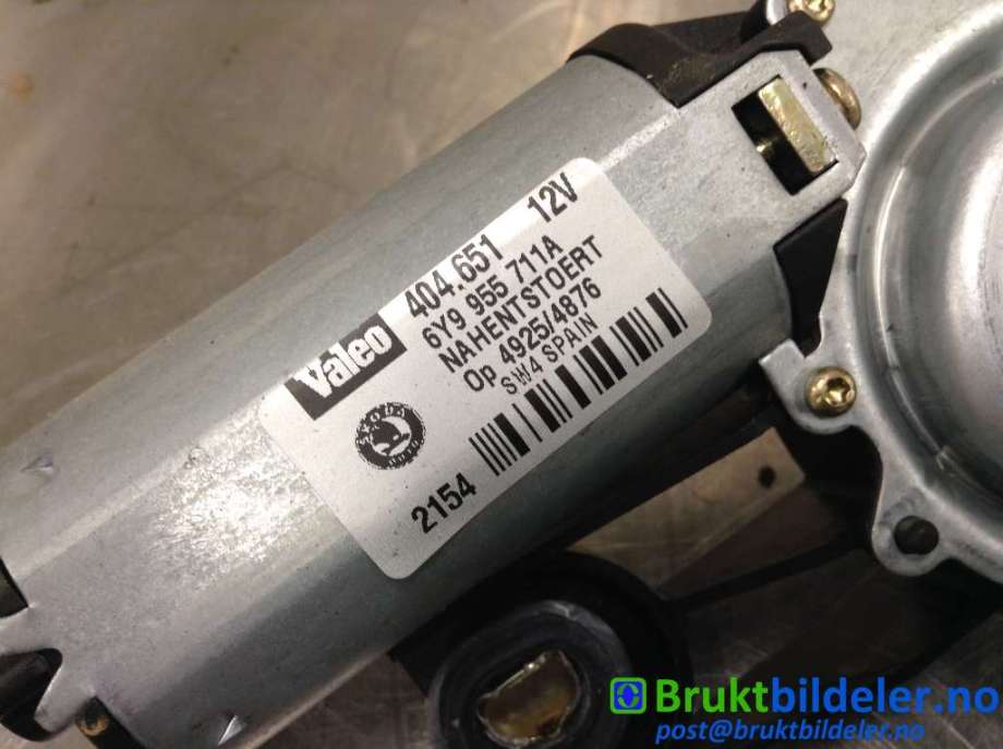 Viskermotor bakrute til Škoda Fabia 2000-2007 (Type I)  (SKODA|6Y9 955 711 A|404 651|)