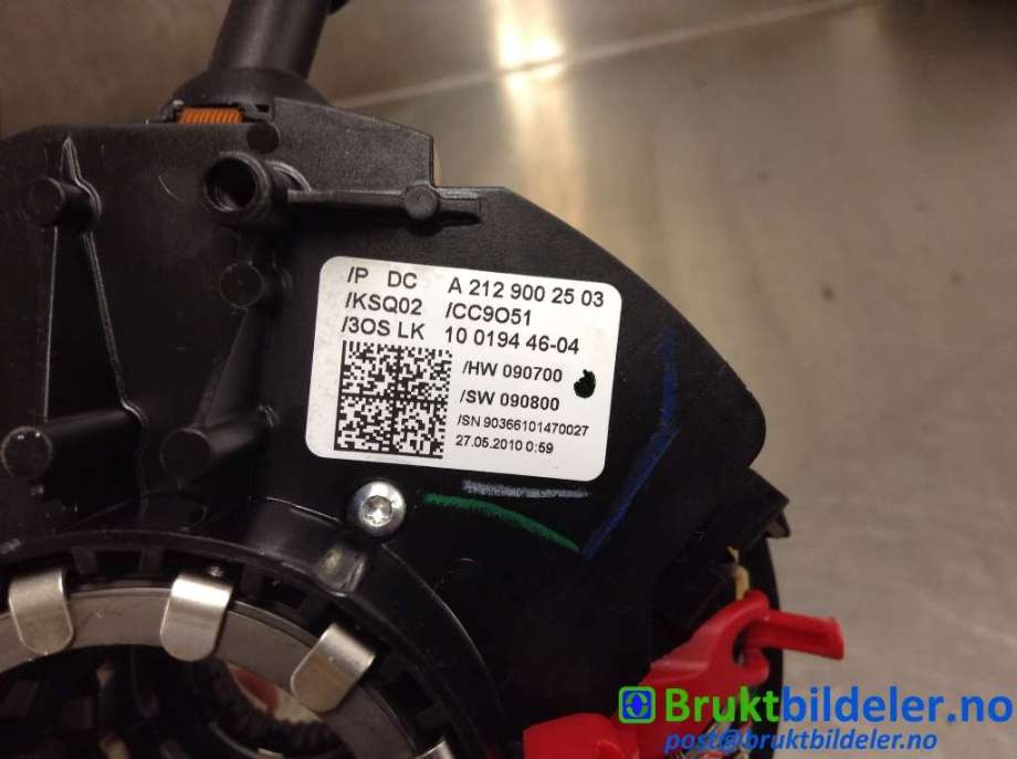 Bryter lys til Mercedes E-Klasse 2009-2013 (Fase 1) (W212) (W212) (MERCEDES|A 212 900 25 03|10 0194 46-04|)