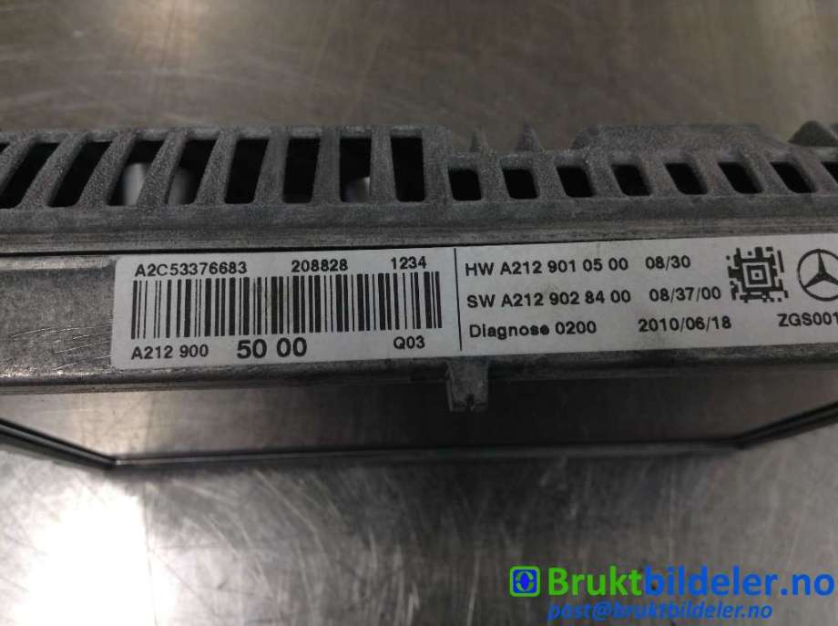 Instrument kjørecomputer til Mercedes E-Klasse 2009-2013 (Fase 1) (W212) (W212) (MERCEDES|A 212 900 50 00|A2C53376683|)