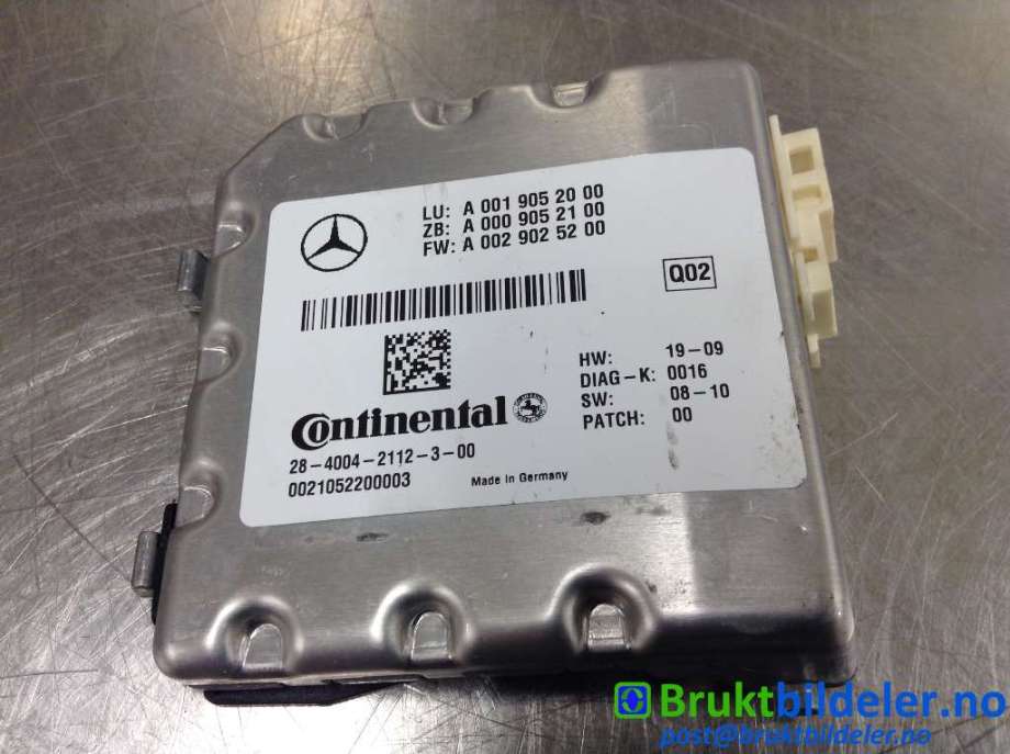Sensor radar til Mercedes E-Klasse 2009-2013 (Fase 1) (W212) (W212) (MERCEDES|A 001 905 20 00|)