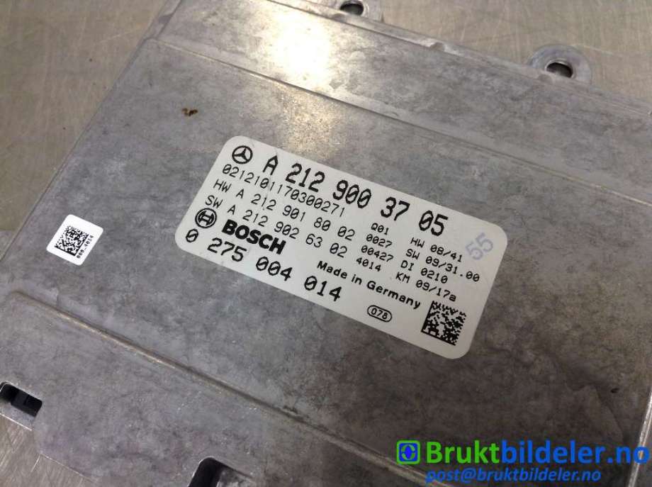 Styreenhet diverse til Mercedes E-Klasse 2009-2013 (Fase 1) (W212) (W212) (MERCEDES|A 212 900 37 05|0 275 004 014|)