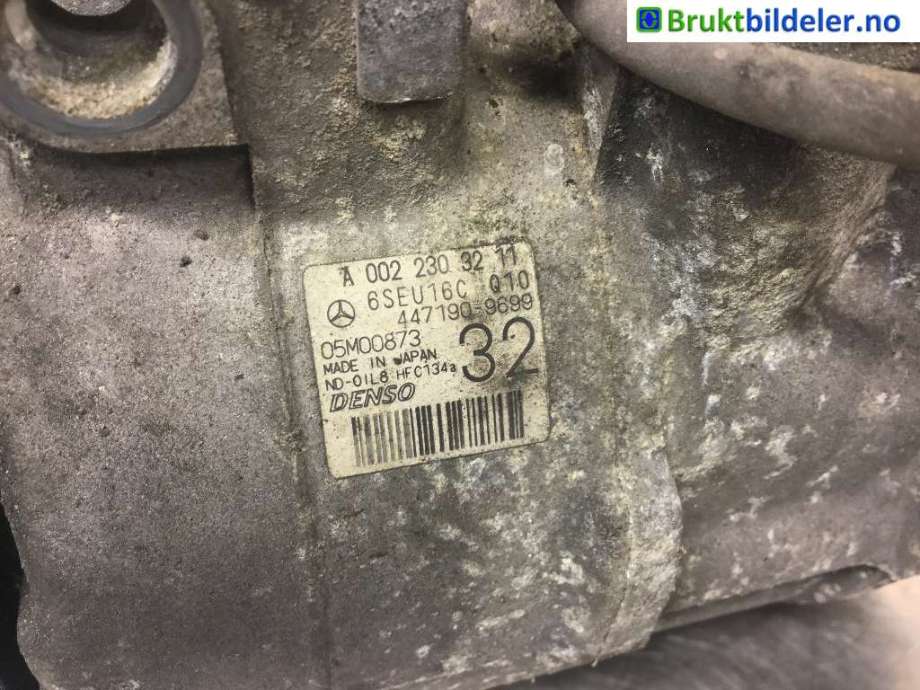 Aircondition kompressor til Mercedes E-Klasse 2009-2013 (Fase 1) (W212) (W212) (MERCEDES|A 002 230 32 11|447190-9699|)
