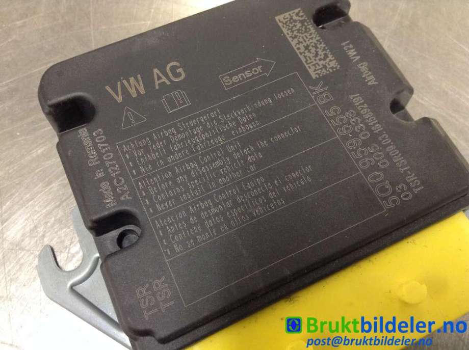 Airbag elektronikk til VW Tiguan 2016-2020 (Type II, Fase 1)  (VOLKSWAGEN|5Q0 959 655 BK|A2C12701703|)