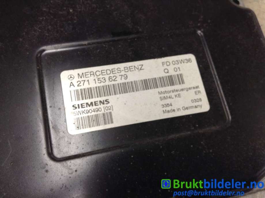 Styreenhet motor til Mercedes CLK 2002-2009 (C209) (C209) (MERCEDES|A 271 153 62 79|5WK90490 02|)