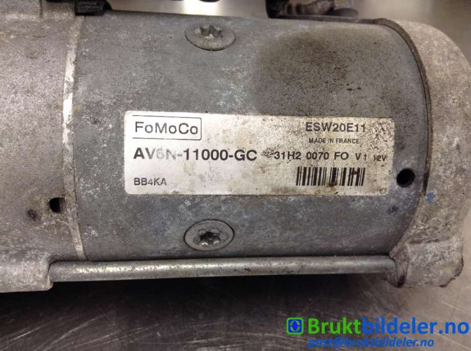 Starter diesel til Ford Mondeo 2011-2014 (Type IV, Fase 2)  (FORD|AV6N-11000-GC|ESW20E11|)