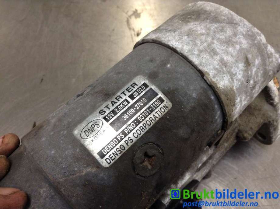 Starter diesel til Kia Sportage 2005-2010 (Type II)  (KIA|36100-27010|03101-3190|)