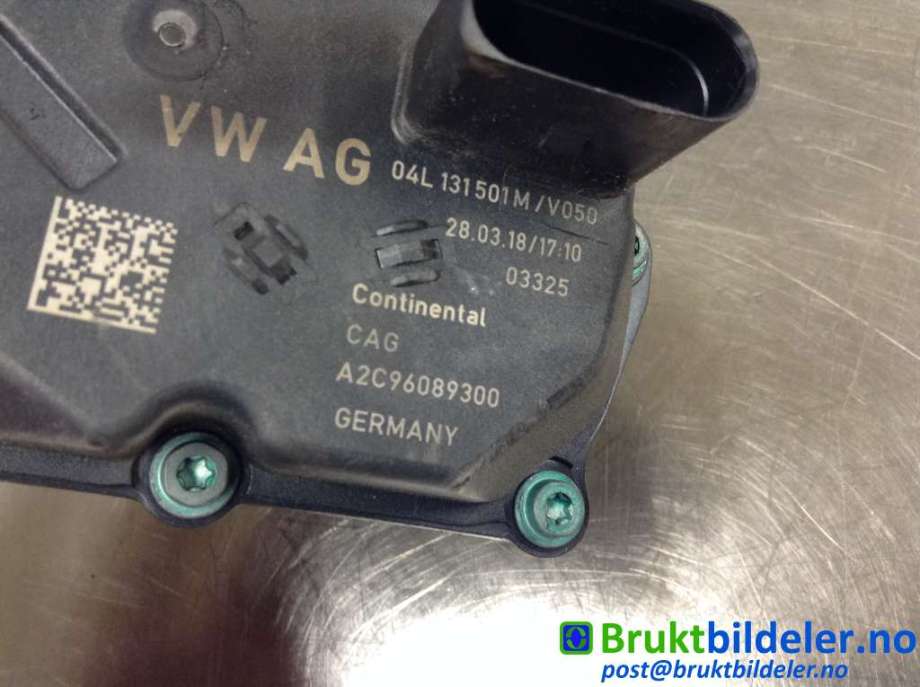 EGR-ventil til VW Tiguan 2016-2020 (Type II, Fase 1)  (VOLKSWAGEN|04L 131 501 M|A2C96089300|)