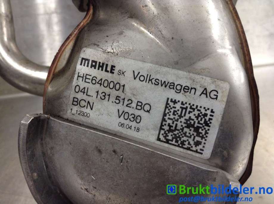 EGR-kjøler til VW Tiguan 2016-2020 (Type II, Fase 1)  (VOLKSWAGEN|04L 131 512 BQ|HE640001|)