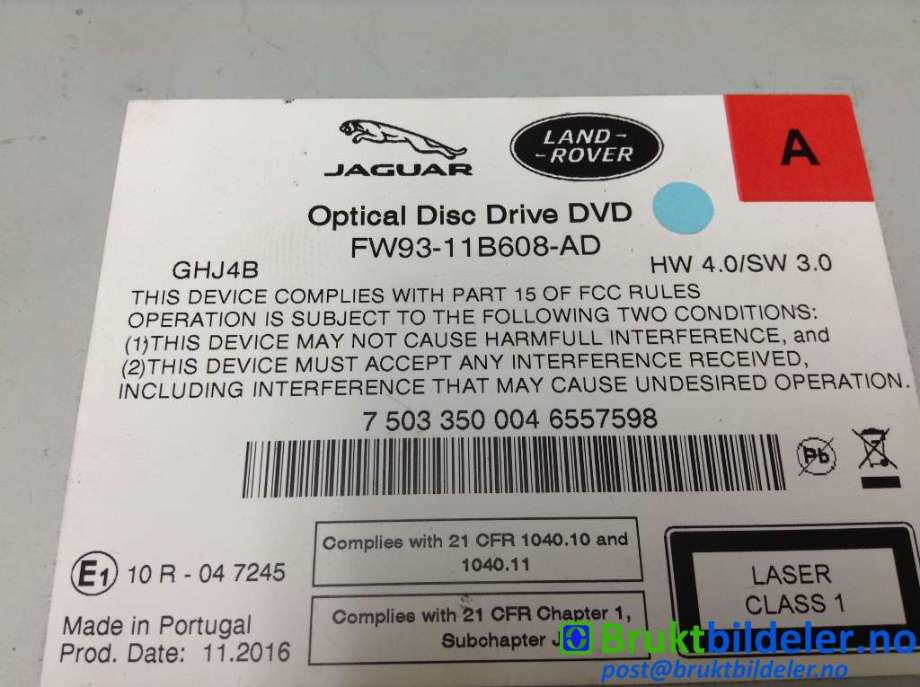 Bilstereo navigasjon spiller til Jaguar XE 2015-->>  (JAGUAR|C2D35999|FW9311B608AD)