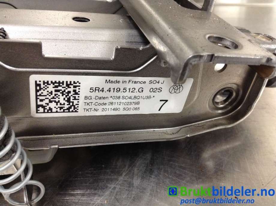 Rattaksel til VW Caddy 2020-->> (Type IV)  (VOLKSWAGEN|5R4 419 512 G|)