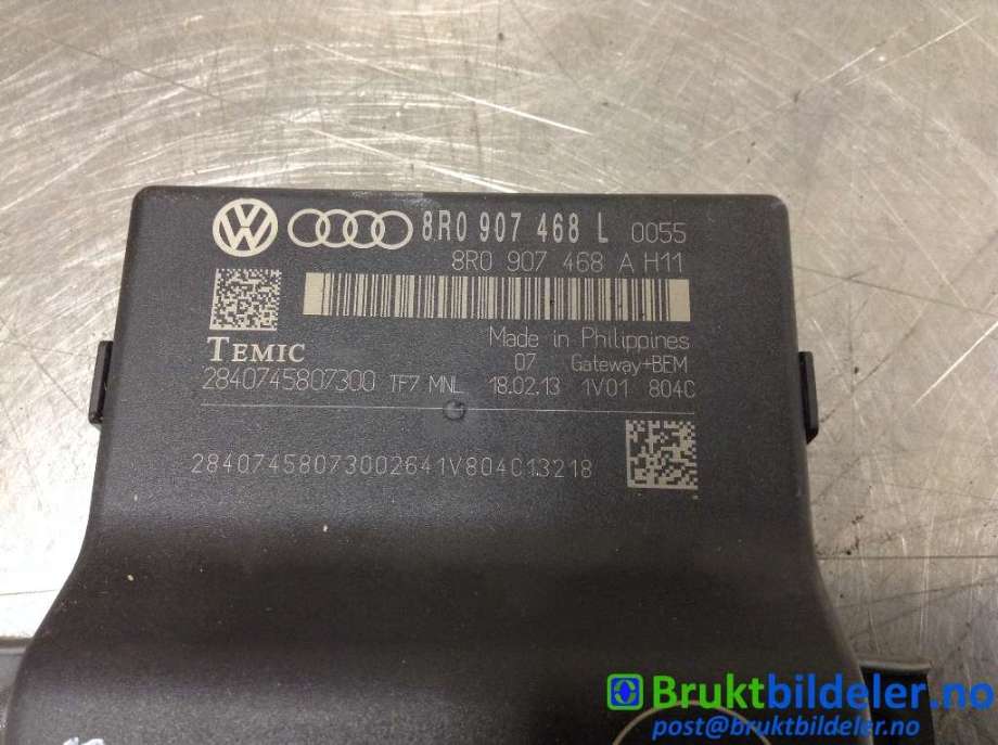 Styreenhet diverse til Audi A4 2007-2014 (Type IV) (B8) (B8) (AUDI|8R0 907 468 L|)