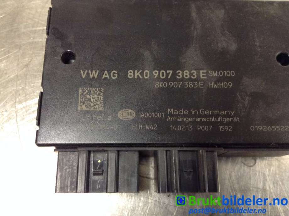 Styreenhet hengerfeste til Audi A4 2007-2014 (Type IV) (B8) (B8) (AUDI|8K0 907 383 E|5DS 010 154-01|)