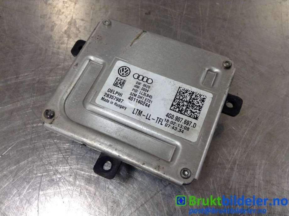 Styreenhet xenon/ballast til Audi A4 2007-2014 (Type IV) (B8) (B8) (AUDI|4G0 907 697 D|28357987|)
