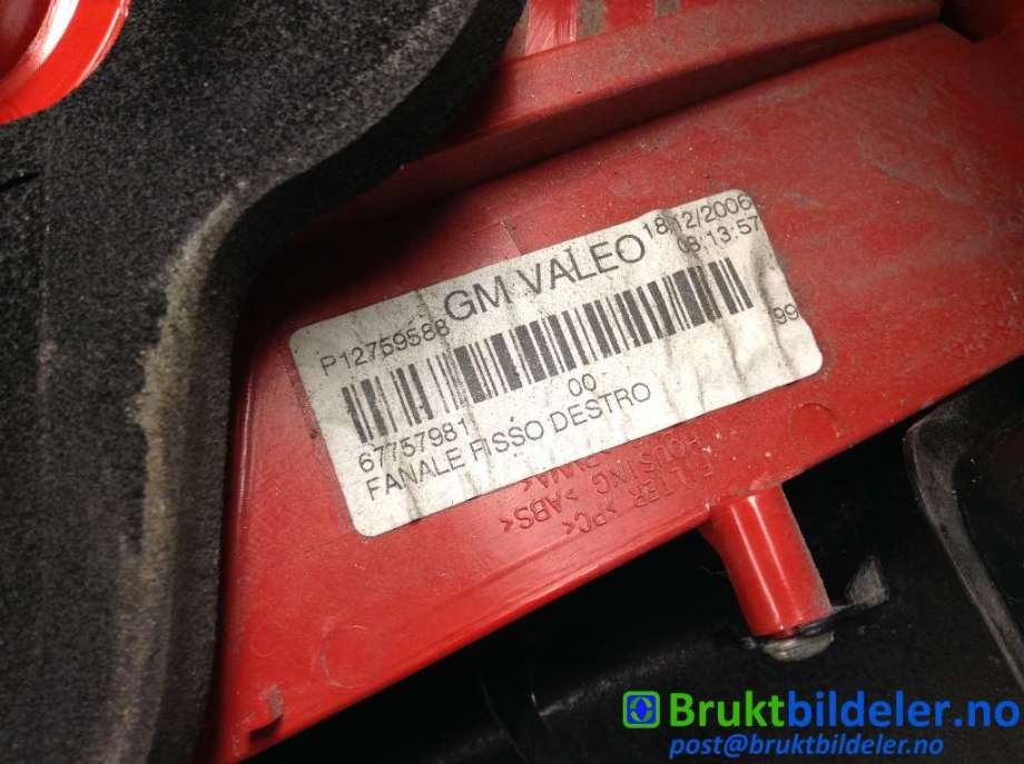 Baklykt høyre til Cadillac CTS 2003-2009 (CADILLAC|P12759588|67757981|)