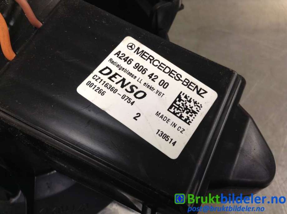 Varmeapparat motor til Mercedes A-Klasse 2012-2018 (W176) (W176) (MERCEDES|A 246 906 42 00|CZ116360-0754|)