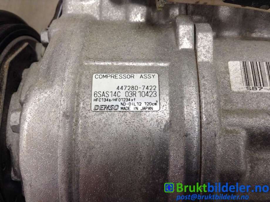 Aircondition kompressor til Mercedes A-Klasse 2012-2018 (W176) (W176) (MERCEDES||447280-7422)