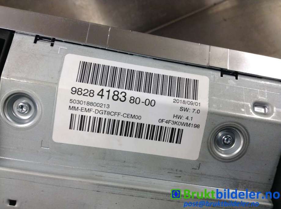 Instrument kjørecomputer til Peugeot 5008 2017-->> (Type II)  (PEUGEOT|9828418380-00|)