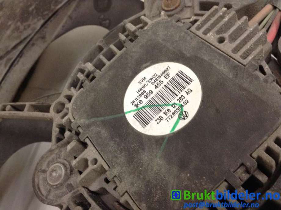 Kjølevifte til VW Golf V, Combi 2003-2008  (VOLKSWAGEN|1K0 959 455 EF|)