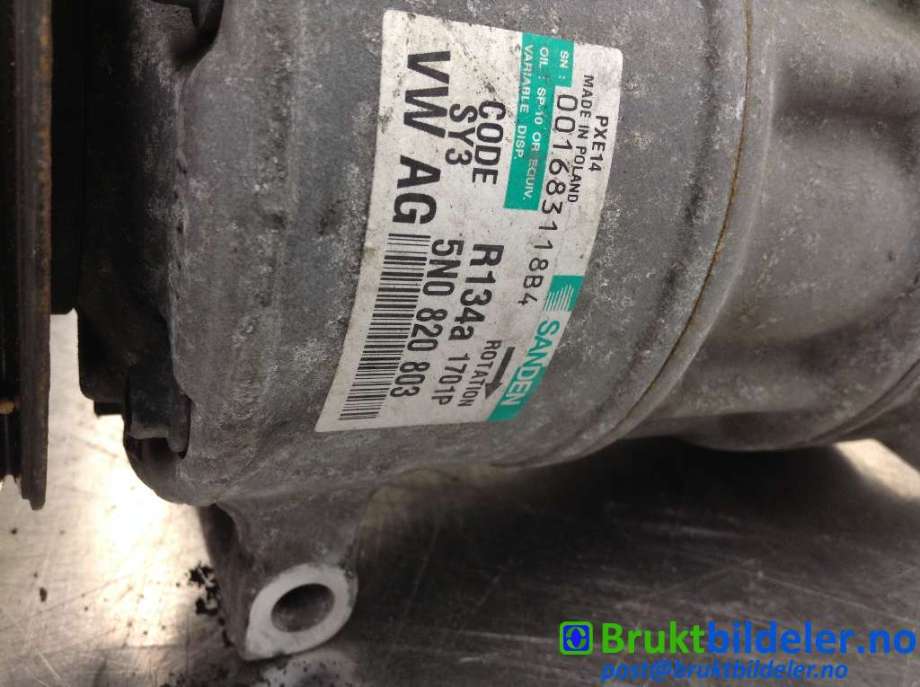 Aircondition kompressor til VW Golf V, Combi 2003-2008  (VOLKSWAGEN|5N0 820 803|001683118B4|)