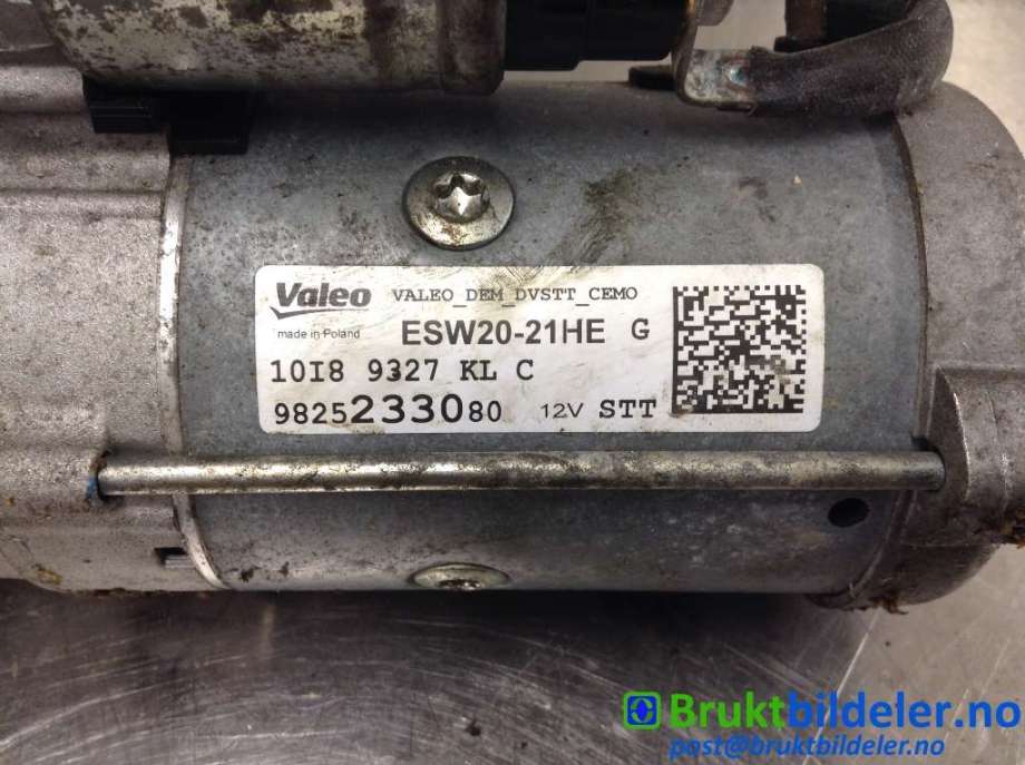 Starter diesel til Peugeot 5008 2017-->> (Type II)  (PEUGEOT|9825233080|ESW20-21HE|)