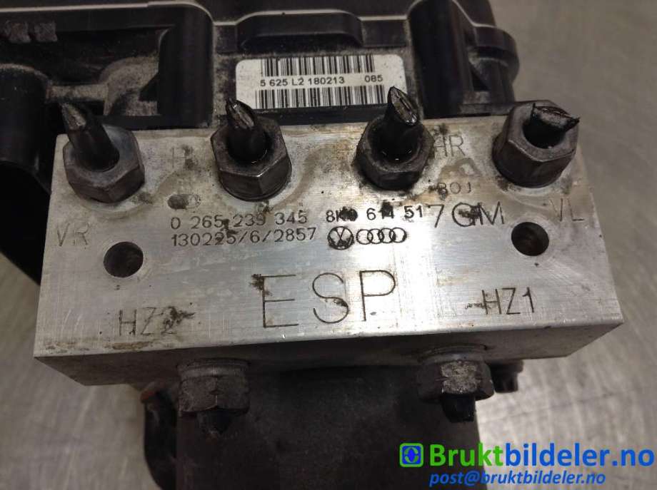 ABS sentral til Audi A4 2007-2014 (Type IV) (B8) (B8) (AUDI|8K0 614 517 GM|0 265 239 345|8K0 907 379 CK)