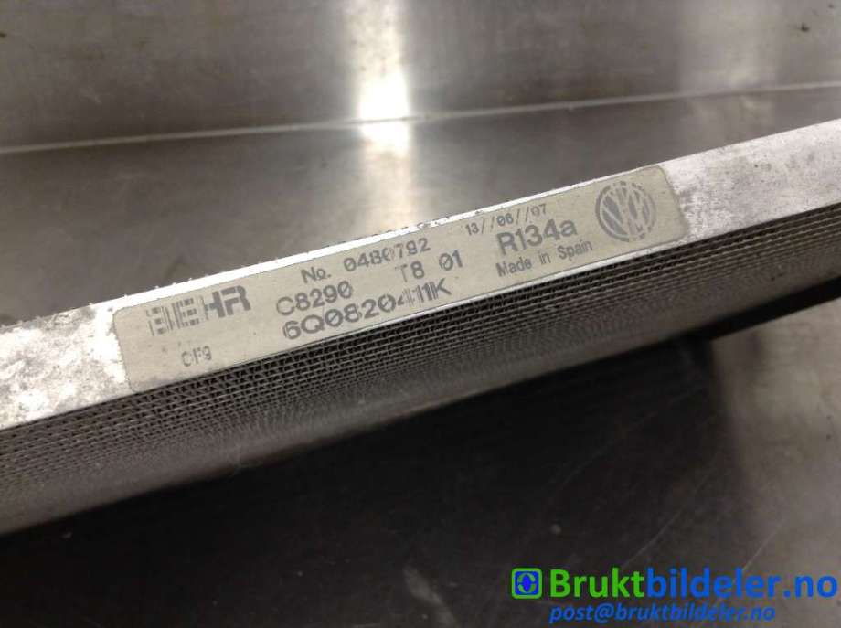 Aircondition radiator til Škoda Fabia 2007-2010 (Type II, Fase 1)  (SKODA|6Q0820411K|0480792|)