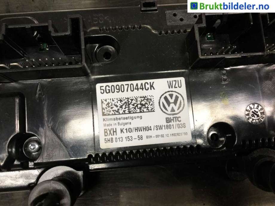 Varmeapparat betjening til VW Touran 2015-2021 (Type II)  (VOLKSWAGEN|5G0 907 044 CK|)