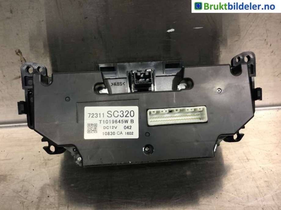 Varmeapparat betjening til Subaru Forester 2008-2013 (Type III)  (SUBARU|72311SC320|)