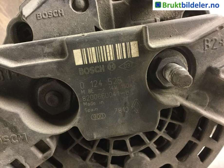 Dynamo til Renault Megane 2009-2016 Type III  (RENAULT|8200660041|0 124 525 151|)