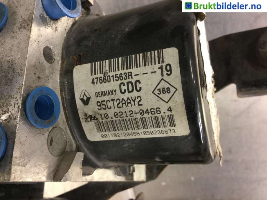 ABS sentral til Renault Megane 2009-2016 Type III (RENAULT|476601563R--19|10.0212-0466.4|)