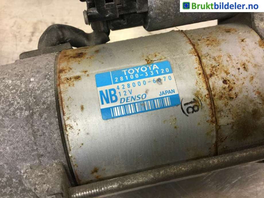 Starter diesel til Toyota Urban Cruiser 2009-2014  (TOYOTA|28100-33120|428000-6070|)