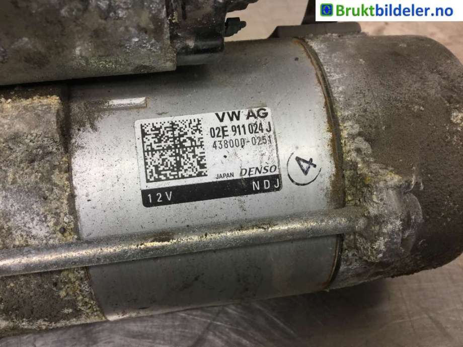 Starter diesel til VW Touran 2015-2021 (Type II)  (VOLKSWAGEN|02E 911 024 J|438000-0251|)