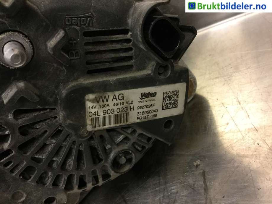 Dynamo til VW Touran 2015-2021 (Type II)  (VOLKSWAGEN|04L 903 023 H|2627026F|)