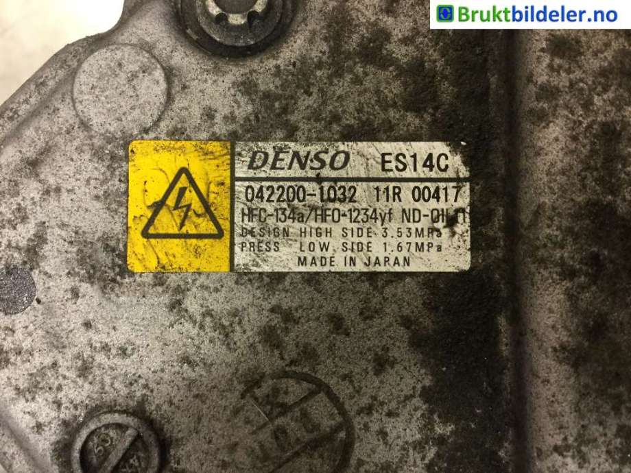 Aircondition kompressor til Toyota Auris 2015-2019 (Type II, Fase 2)  (TOYOTA||042200-1032)