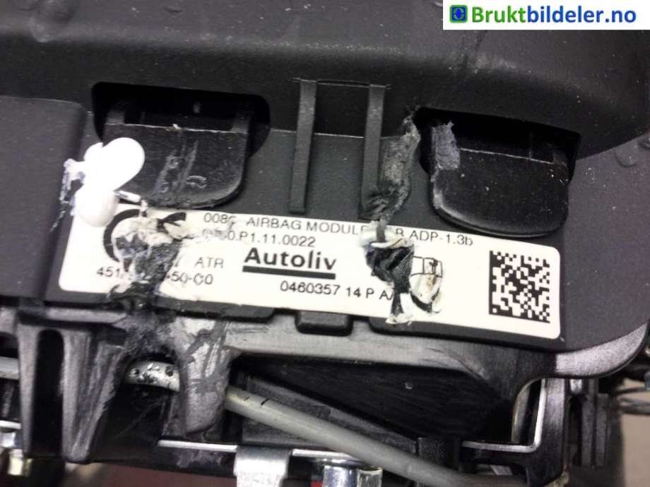 Airbag rattpute til Toyota Auris 2015-2019 (Type II, Fase 2)  (TOYOTA|45130-02450-C0|)