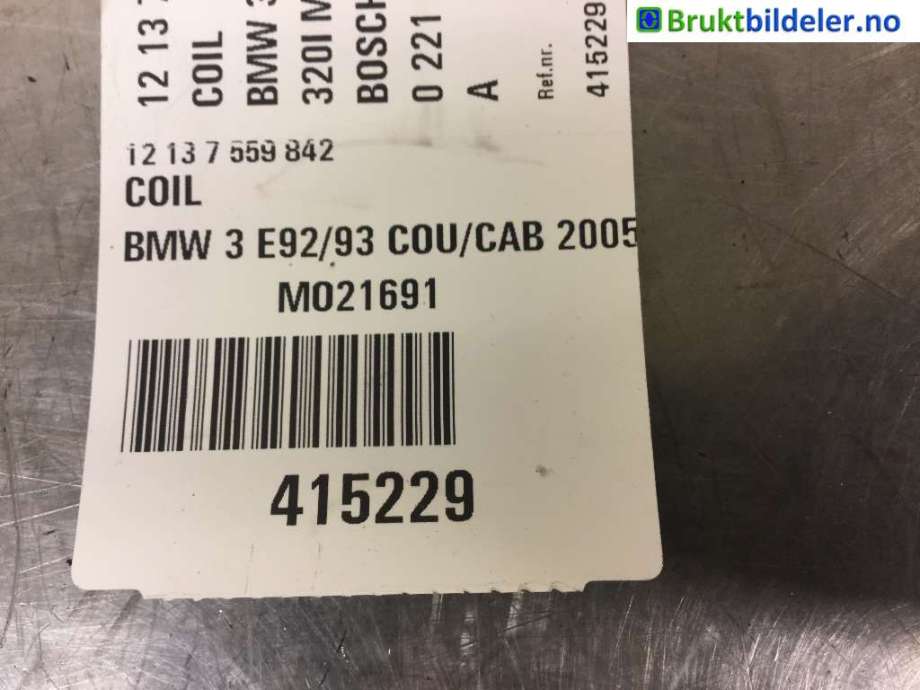 Coil elektronisk til BMW 3-Serie 2005-2011 (E90/E91/E92/E93) (E90/E91/E92/E93) (BMW|12 13 7 559 842|0 221 504 471|)