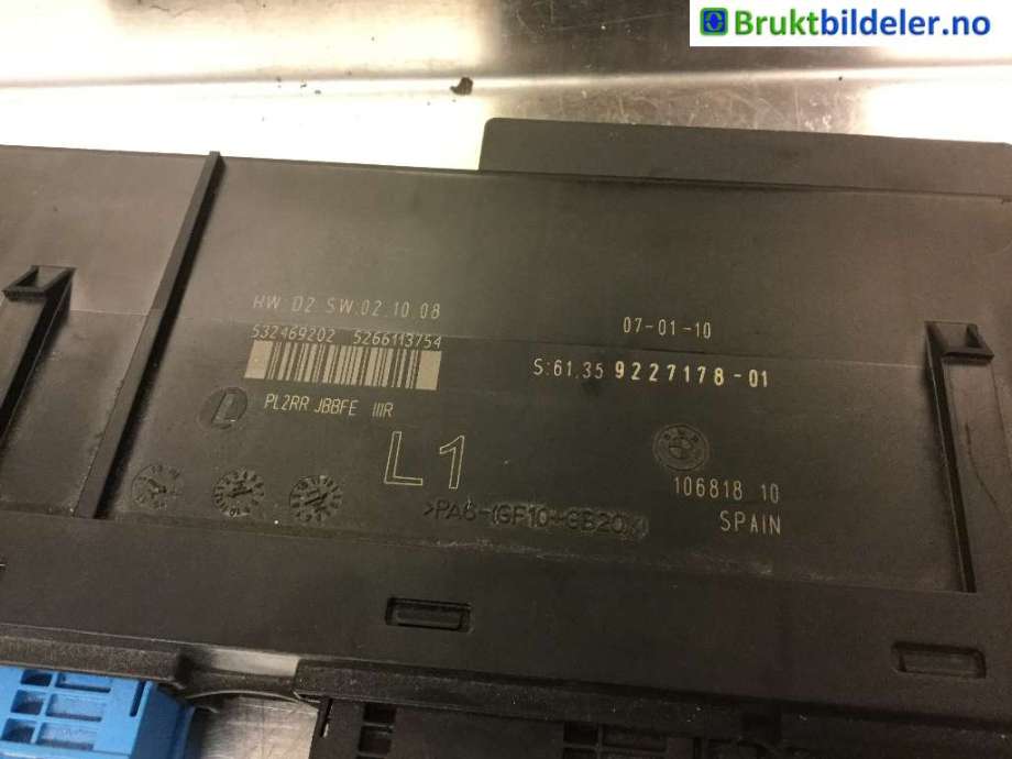 Styreenhet comfort (BCM) til BMW 3-Serie 2005-2011 (E90/E91/E92/E93) (E90/E91/E92/E93) (BMW|61 35 9 227 178|)