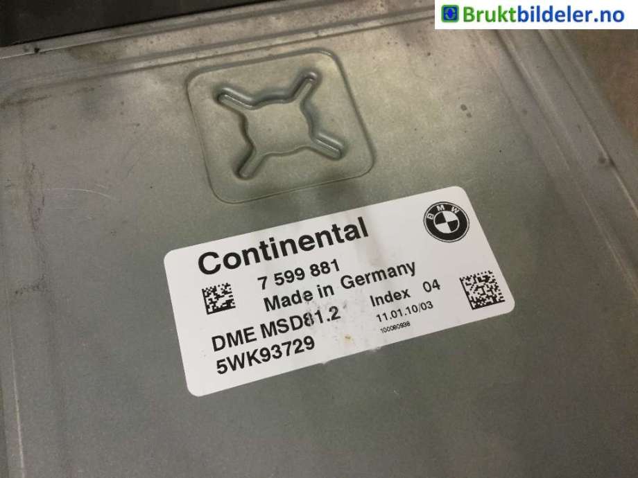 Styreenhet motor til BMW 3-Serie 2005-2011 (E90/E91/E92/E93) (E90/E91/E92/E93) (BMW||12 14 7 579 881)